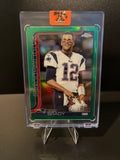 2025 Topps Chrome Football Tom Brady Image Variation Green Refractor No. 401 23/99