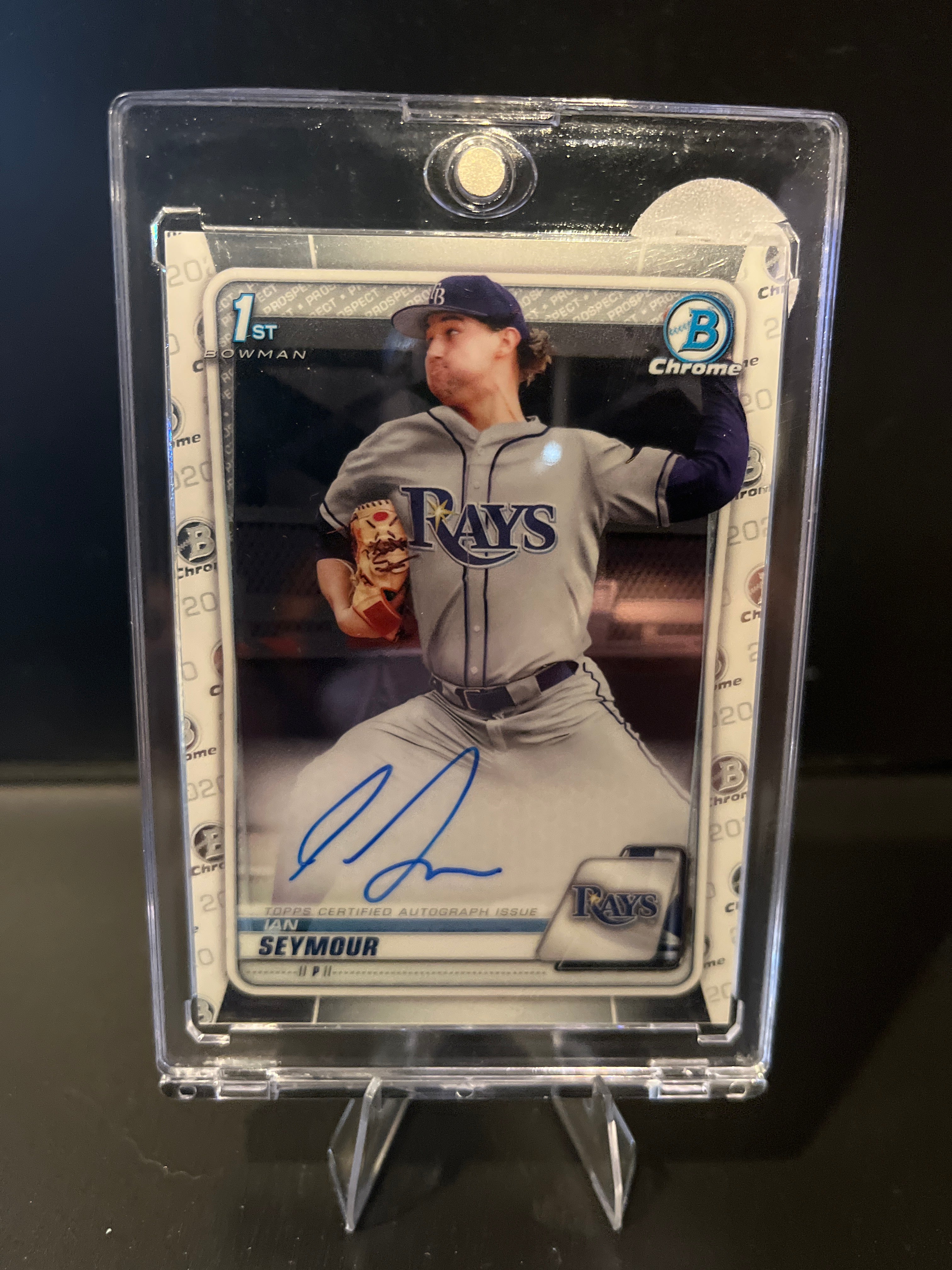 2020 Bowman Chrome 1st Ian Seymour Certified Autograph No. CDA-IS