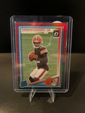 2025 Donruss Football Shedeur Sanders Rated Rookie Red and Green Optic Preview Prizm No. 306