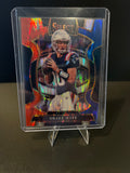 2025 Select Football Drake Maye Red and Blue Prizm No. 80