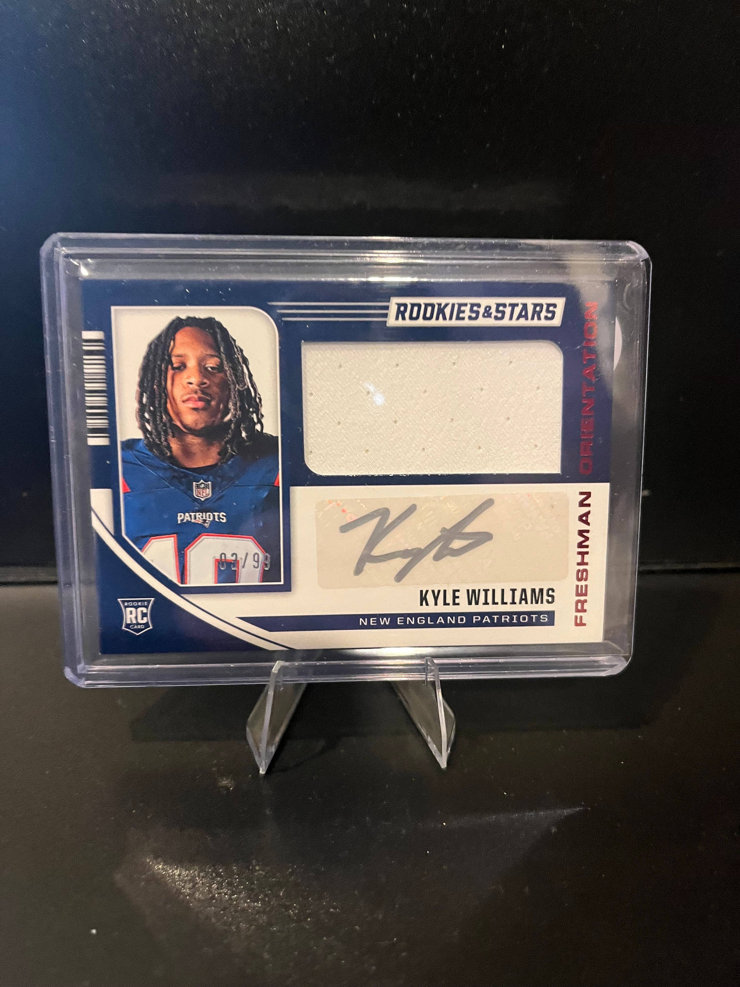 2025 Rookies and Stars Football Kyle Williams Freshman Orientation RPA No. FO-KWS 03/99