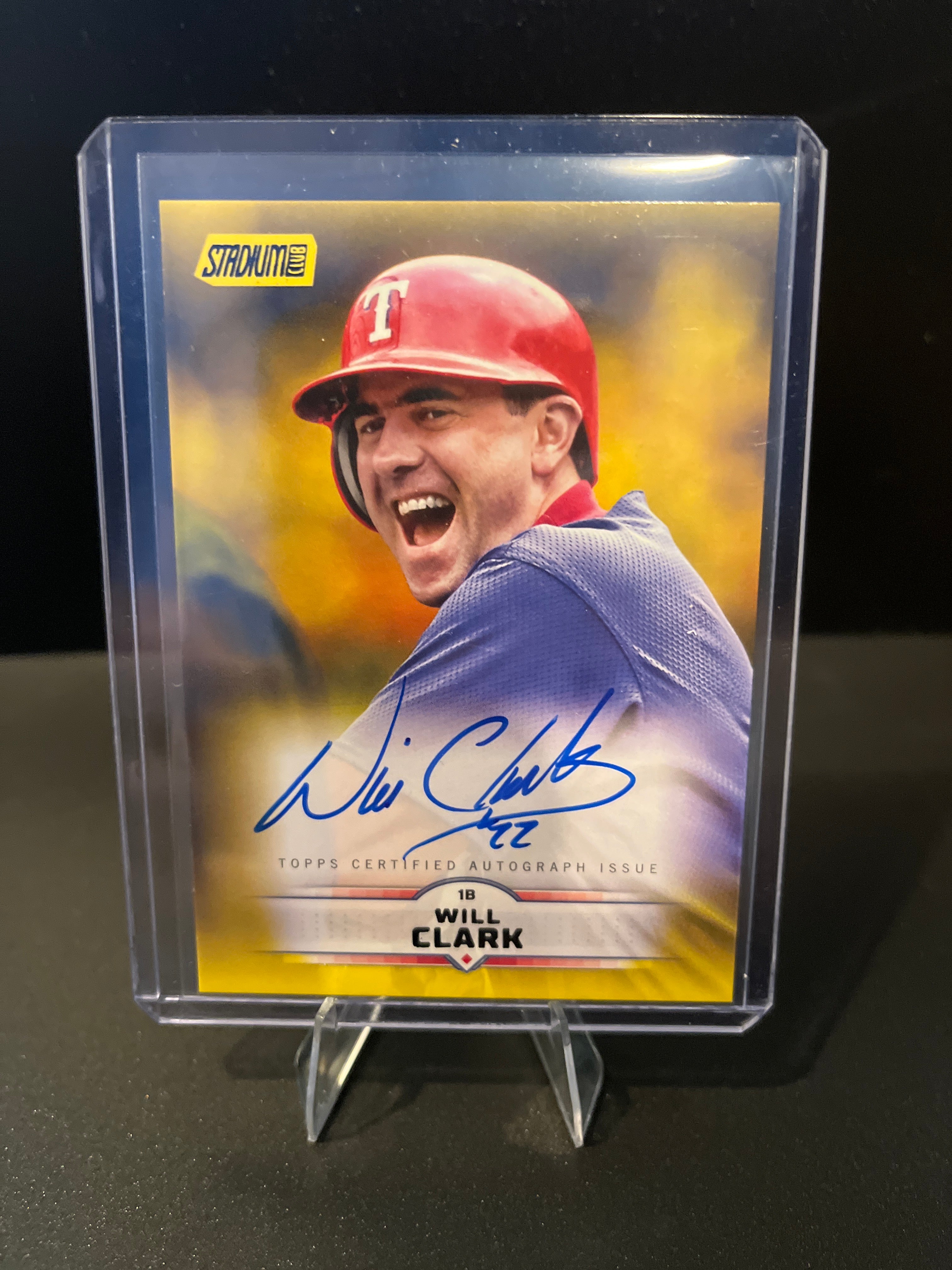 2025 Topps Stadium Club Will Clark Yellow On Card Autograph No. SCBA-WCL