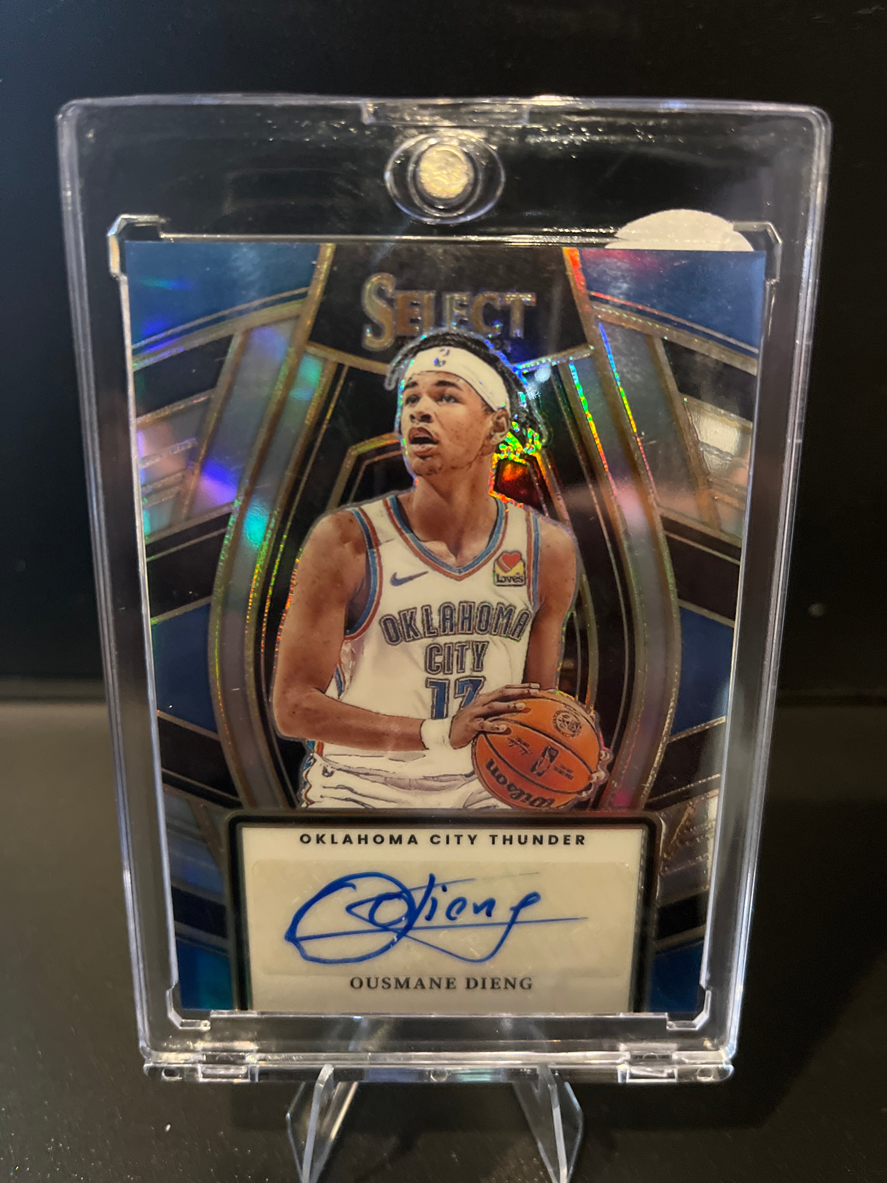 2023-2024 Select Basketball Ousmane Dieng Signature Selections Blue Prizm No. SSS-ODO