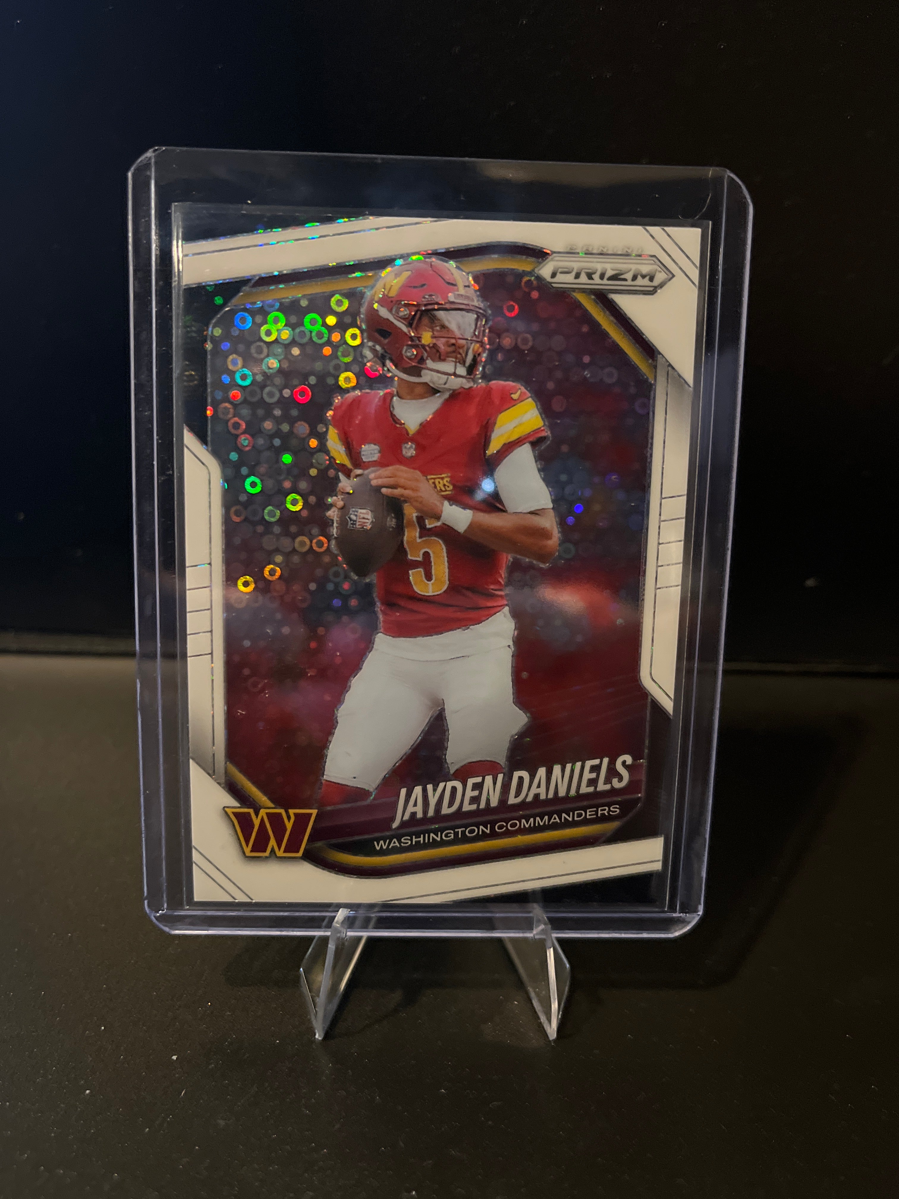 2025 Prizm Football Jayden Daniels White Disco No. 278
