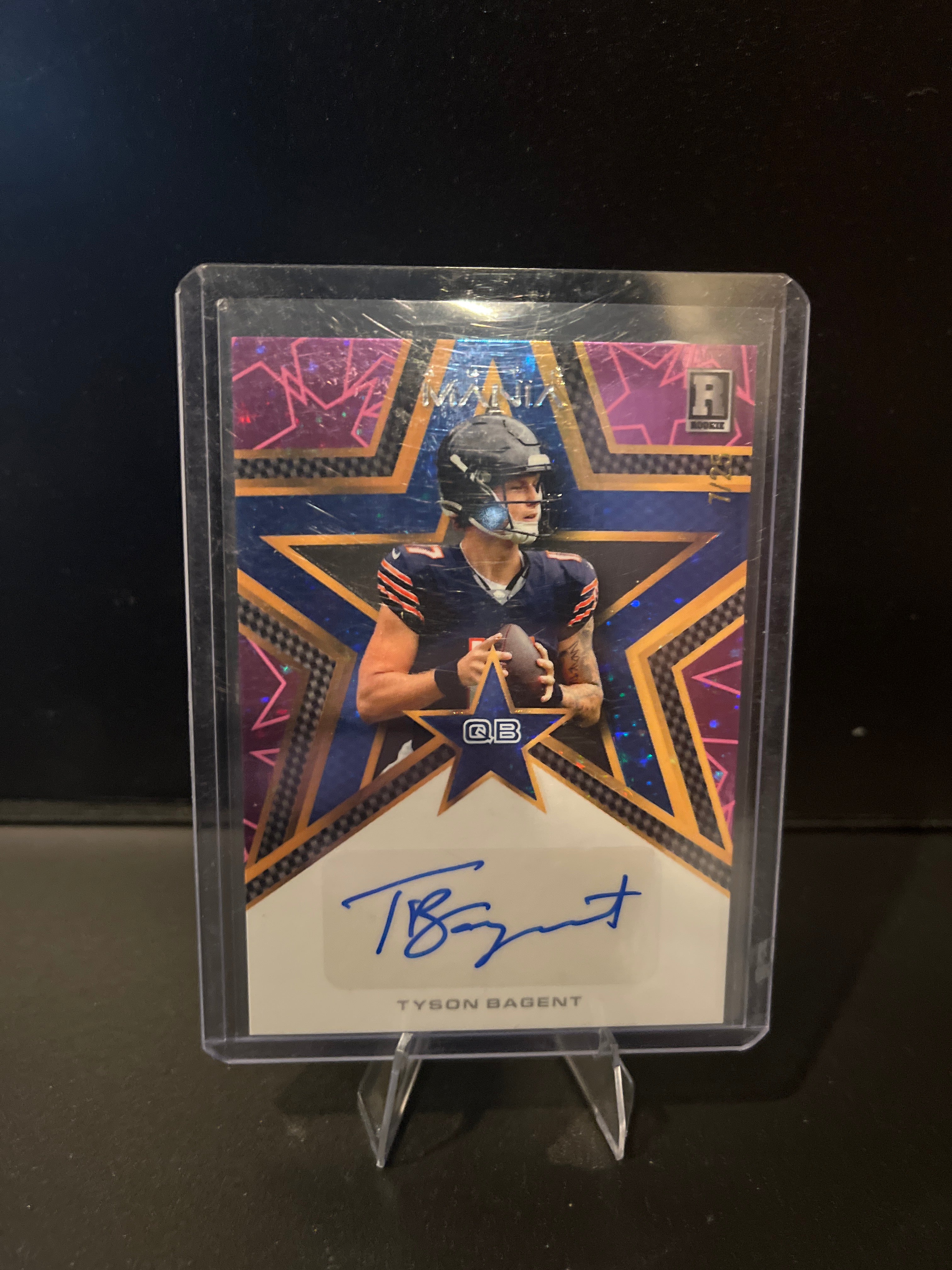 2023 Wild Card Tyson Bagent Auto Mania Autograph No. AMS-A 7/25