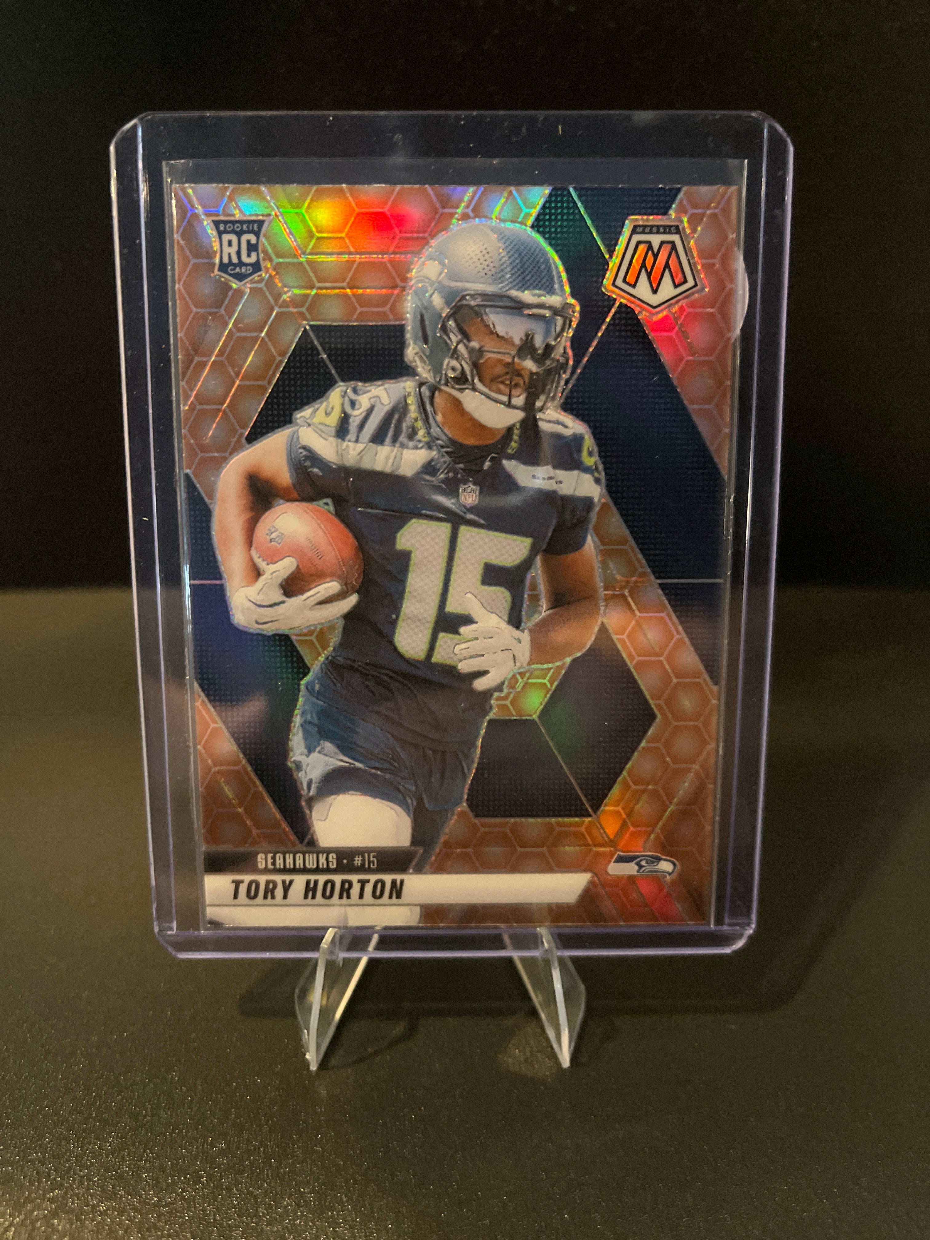 2025 Mosaic Football Tory Horton (RC) Honeycomb Prizm No. 396
