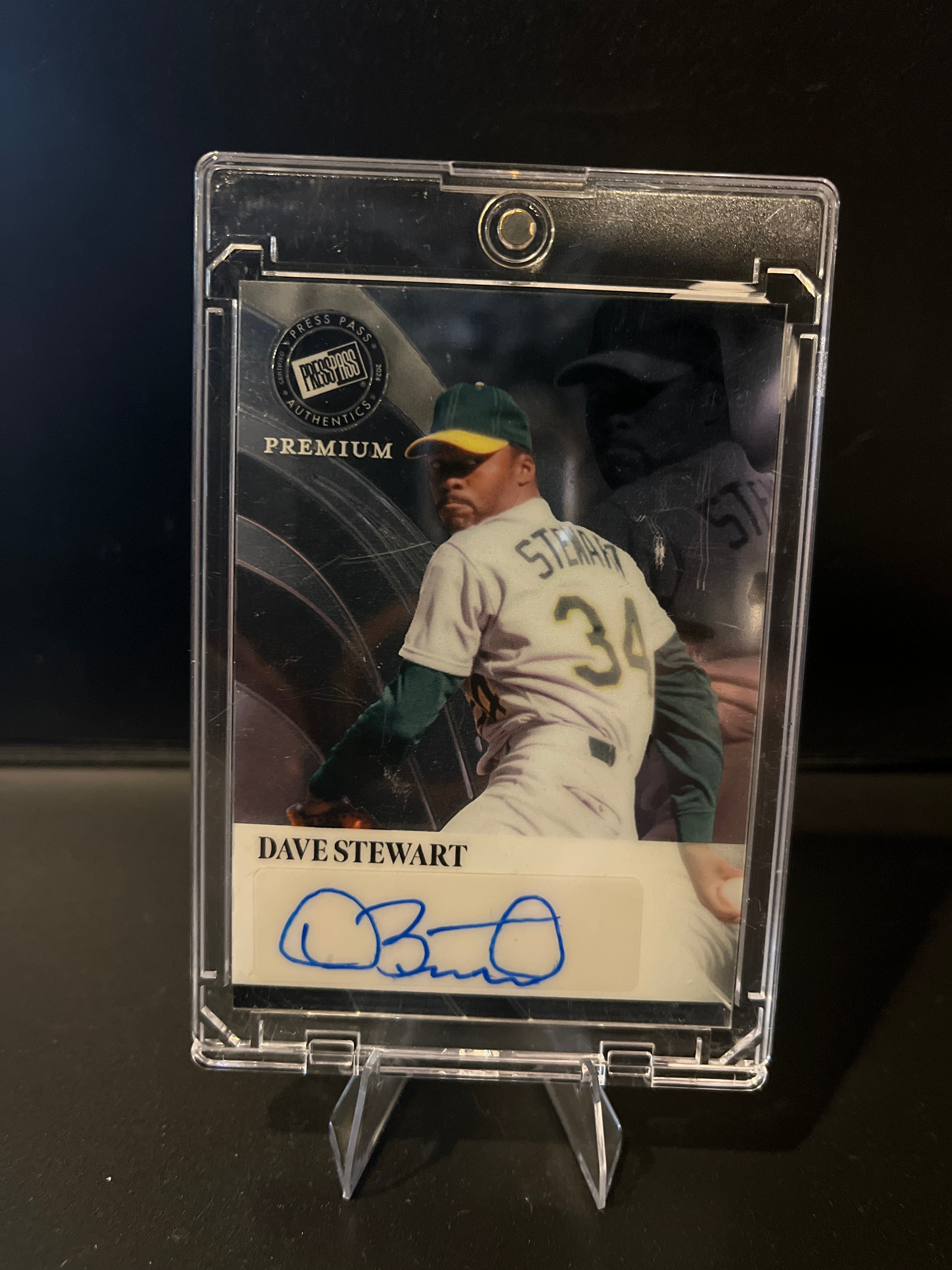 2024 Leaf Press Pass Authentics Dave Stewart Autograph No. RA-DS1 2/49