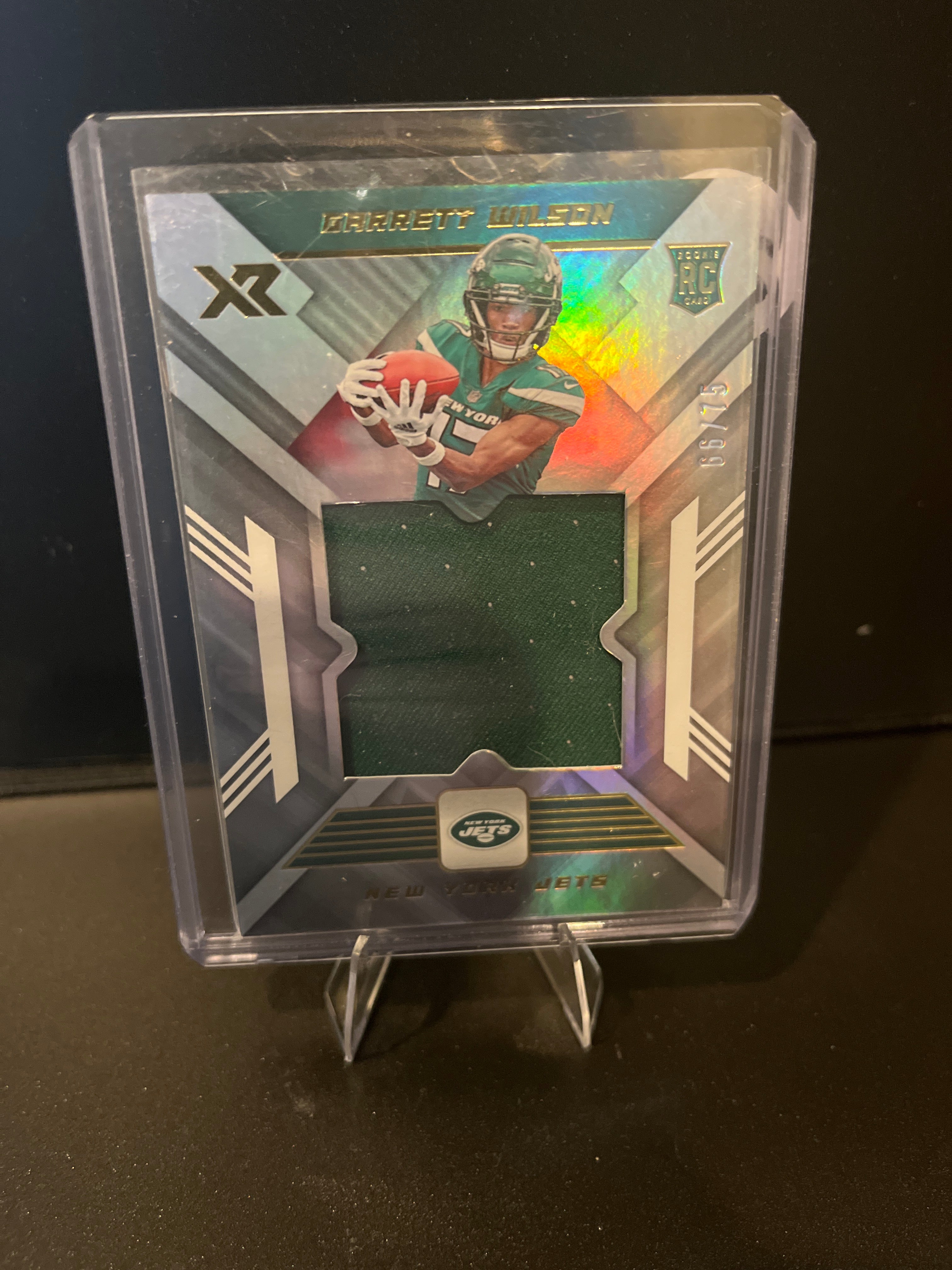 2022 XR Football Garrett Wilson (RC) Rookie XL Materials No. RXL-6 06/75