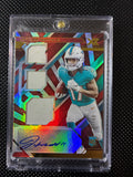 2021 XR Football Jaylen Waddle Triple Swatch RPA Red No. 206 22/49