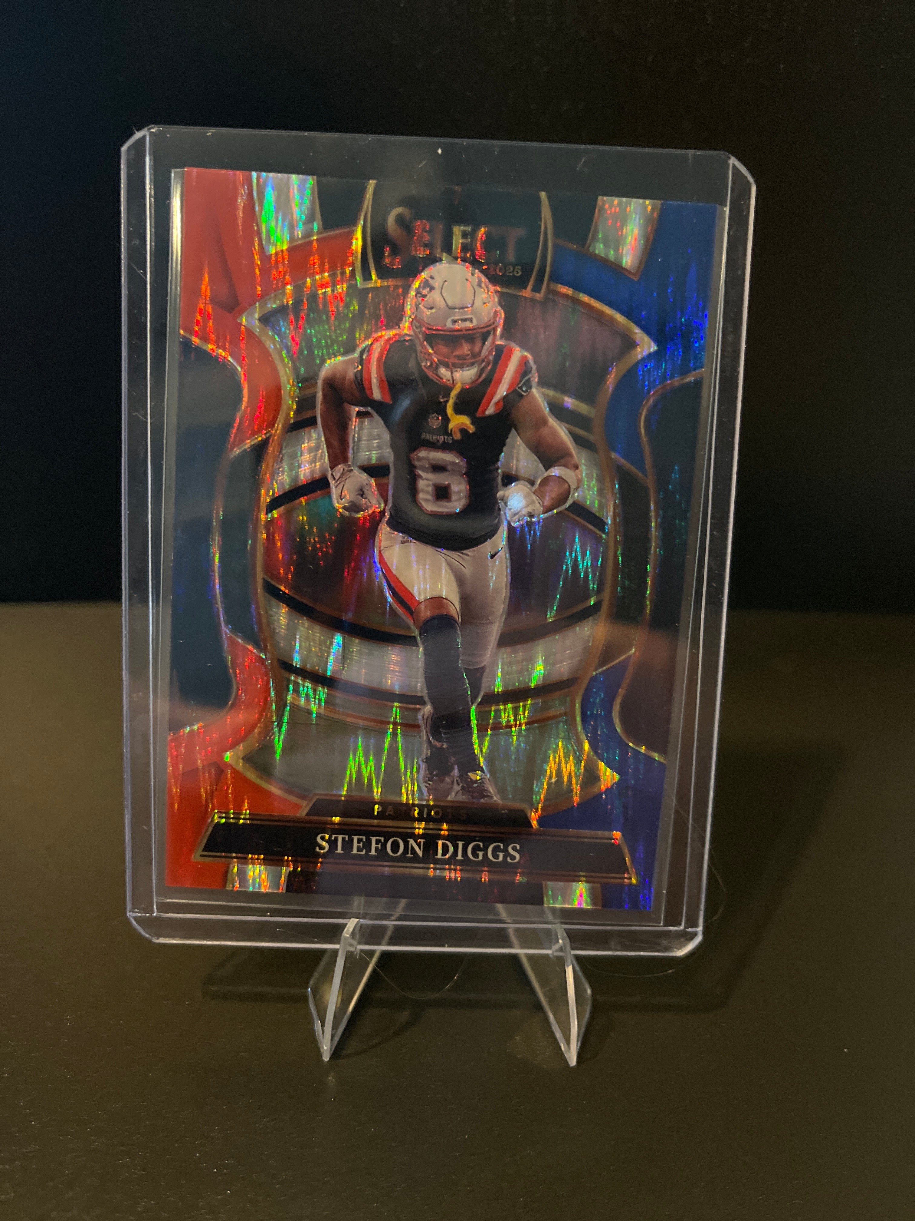 2025 Stefon Diggs Red and Blue Prizm No. 79