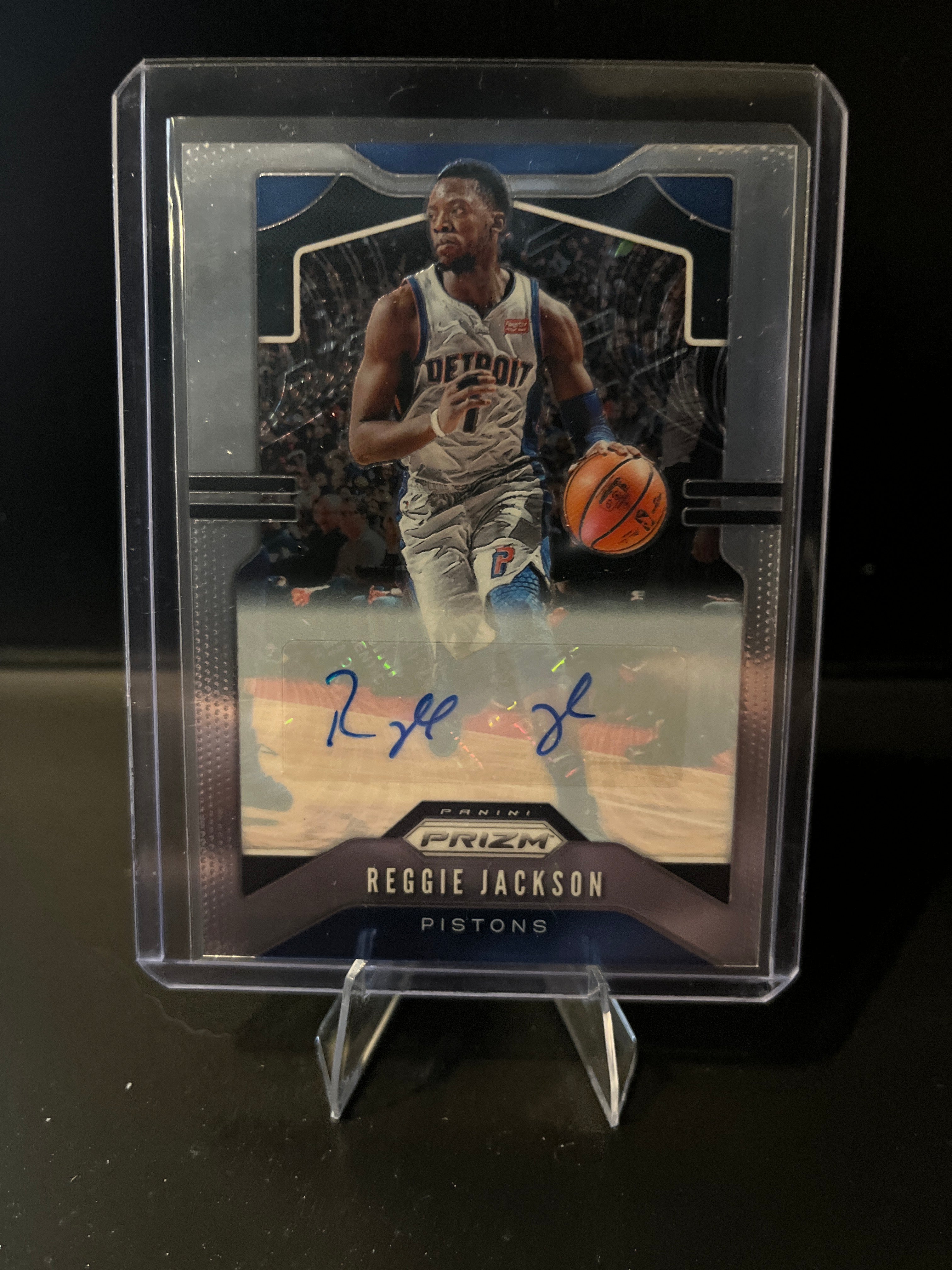 2019-2020 Prizm Basketball Reggie Jackson Autograph No. 95