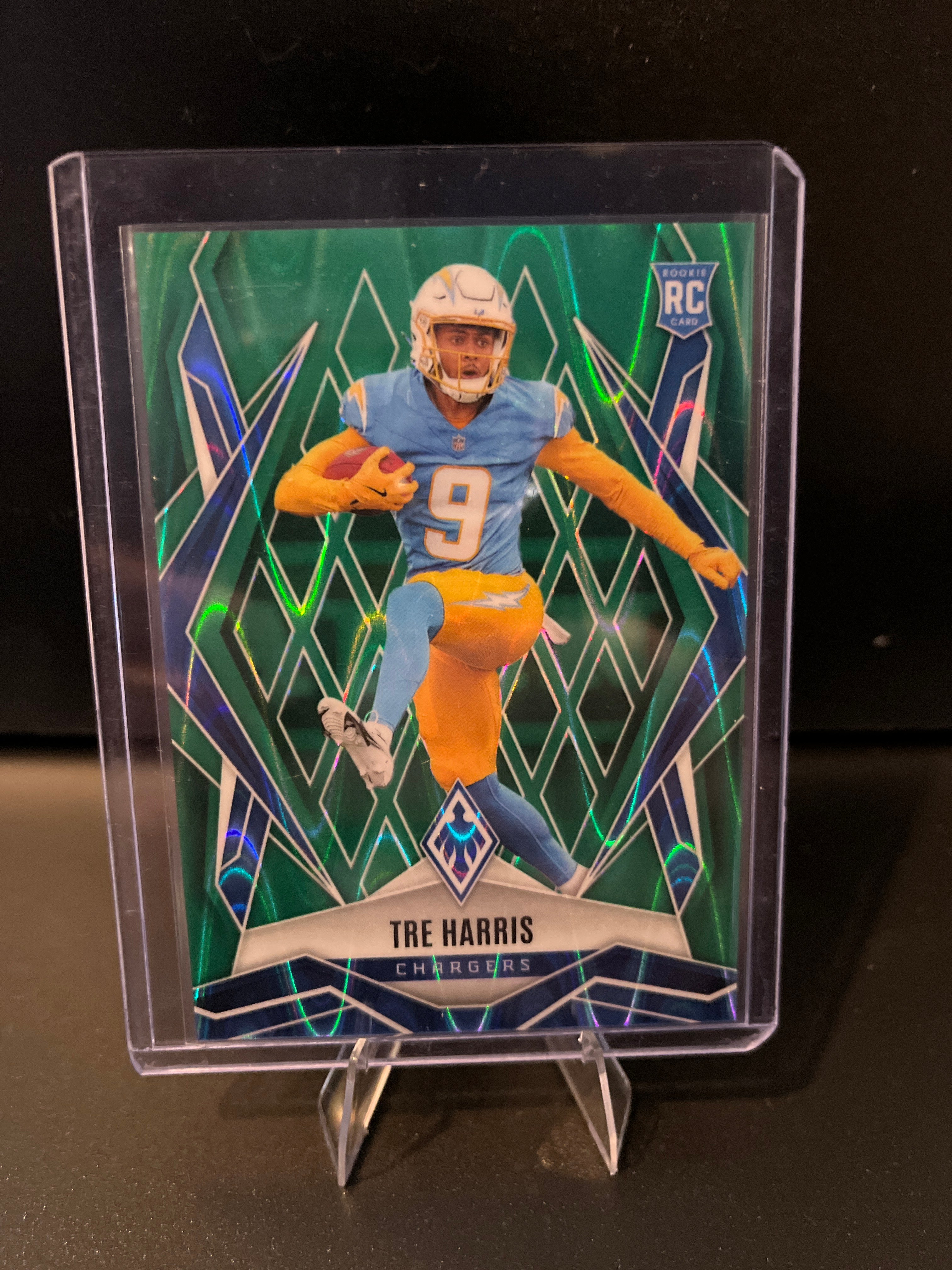 2025 Phoenix Football Tre Harris (RC) Green Seismic No. 160 08/25
