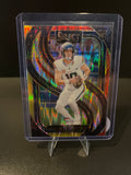 2024 Select Football Bo Nix (RC) Red and Yellow Shock Prizm No. 117