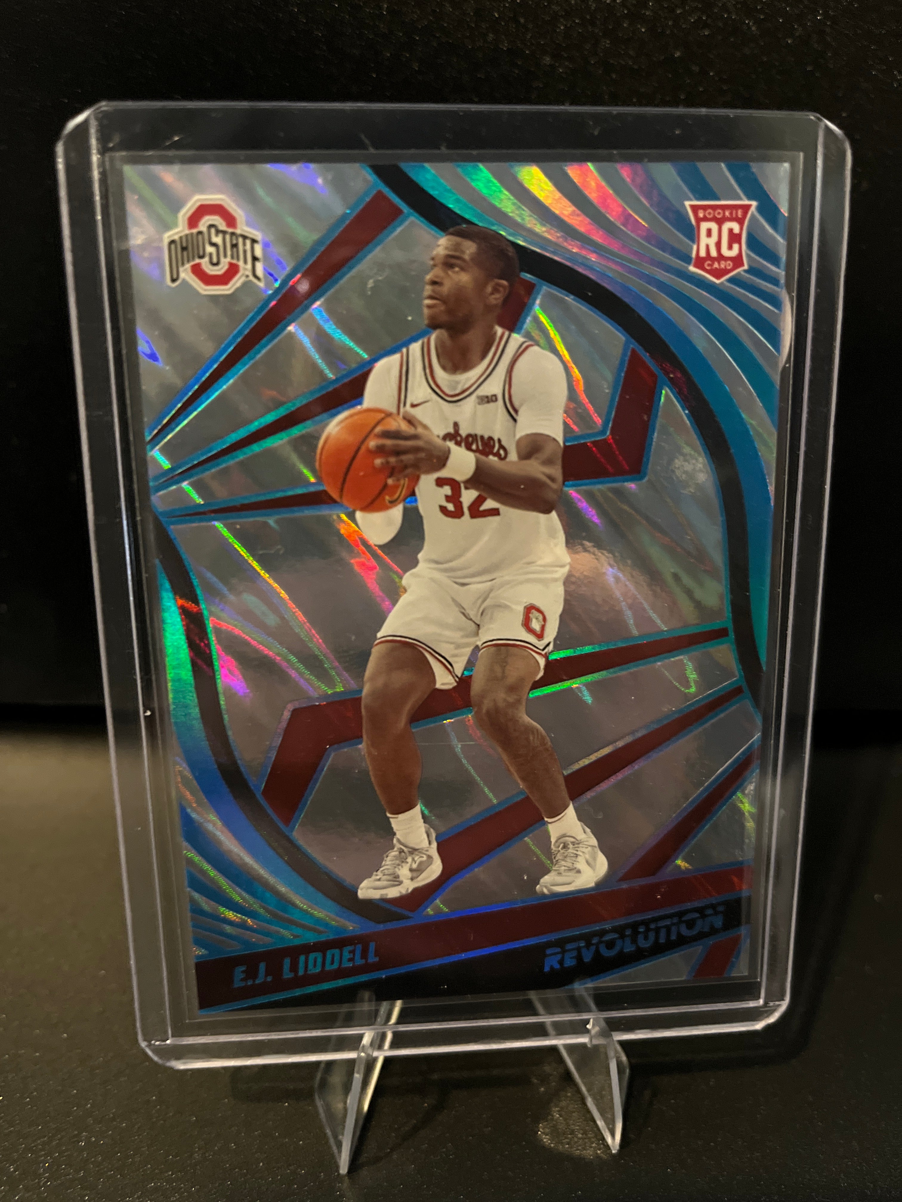 2022 Chronicles Revolution Draft Picks E.J. Liddell Silver Lava No. 30 02/10