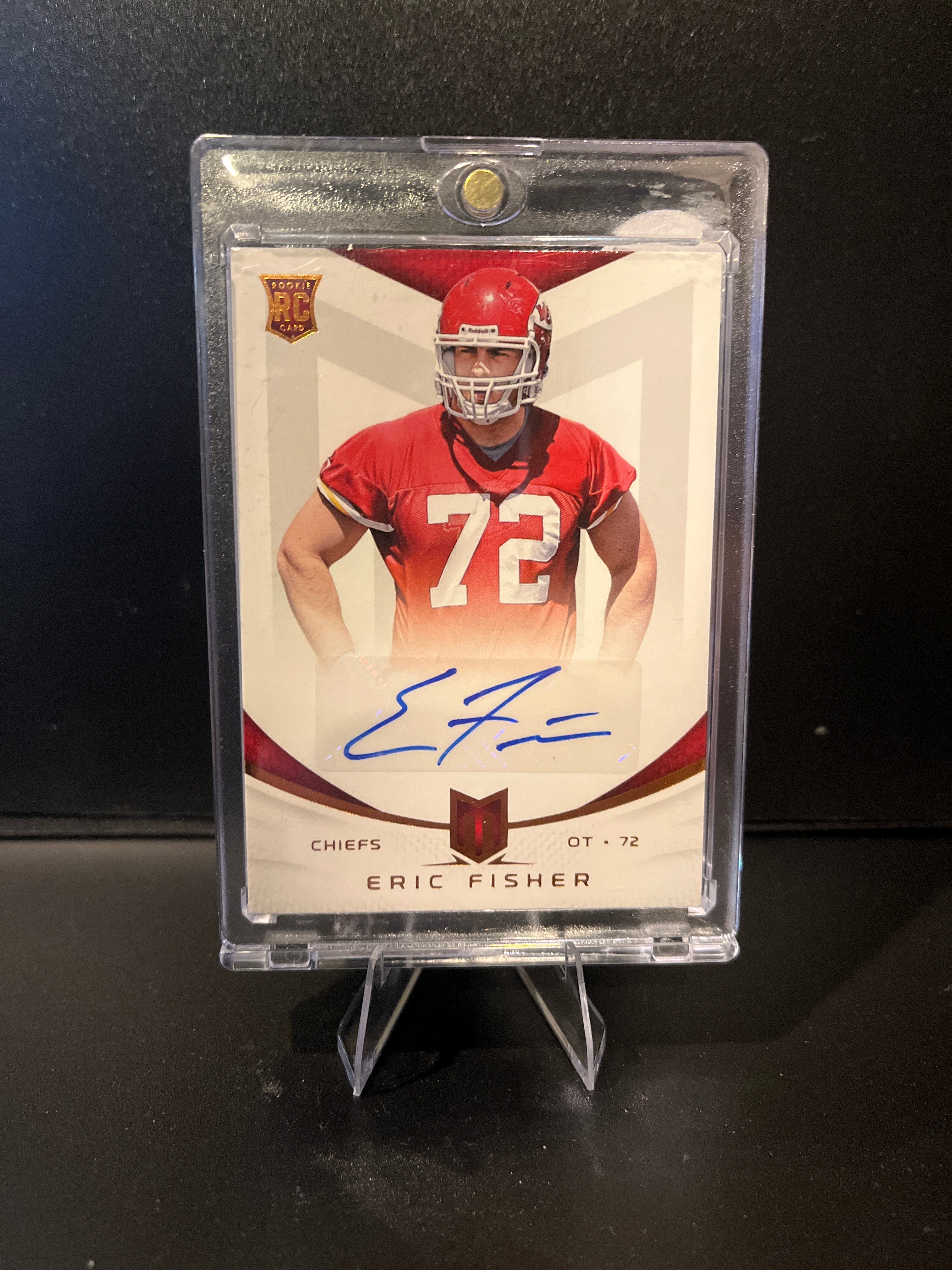 2013 Momentum Football Eric Fisher (RC) Autograph No. 132 267/599