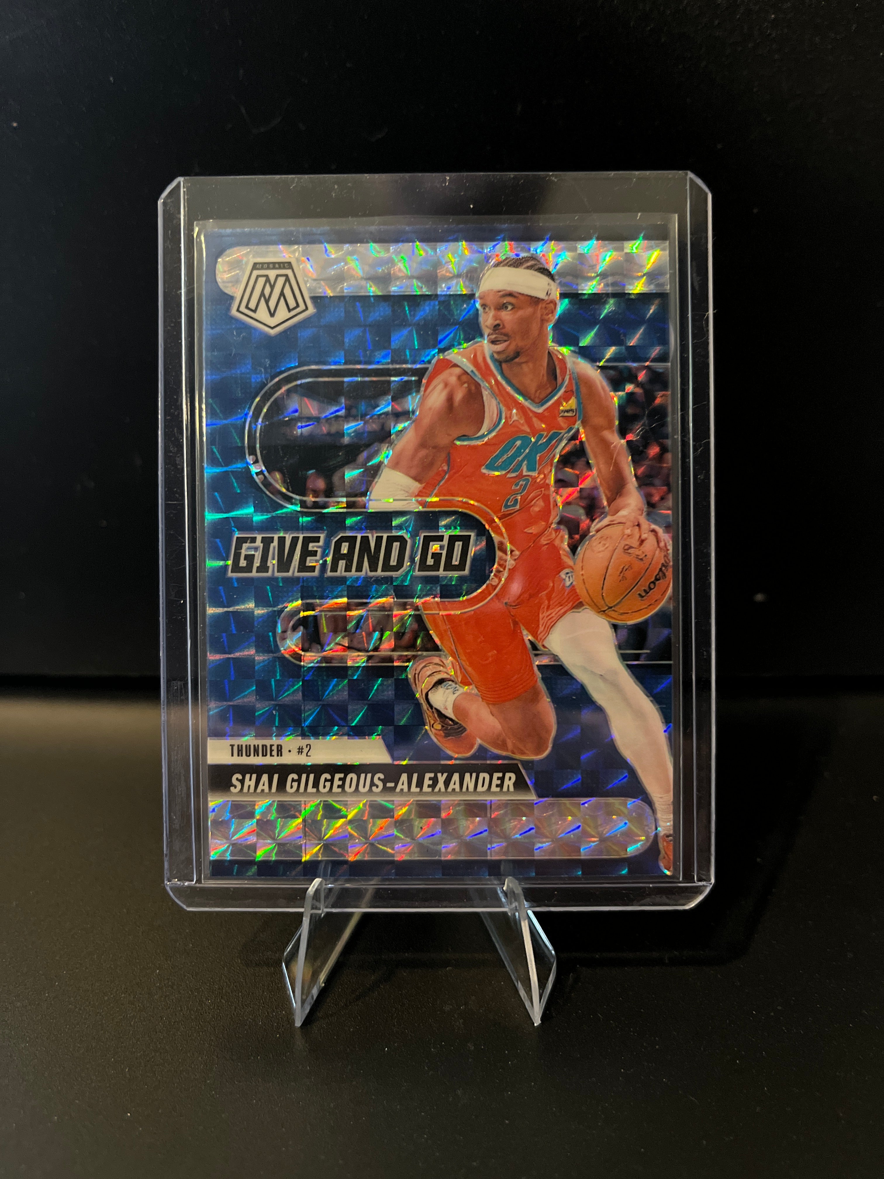 2024-2025 Mosaic Basketball Shai-Gilgeous-Alexander Give and Go Prizm No. 2