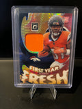 2025 Donruss Optic Football RJ Harvey First Year Fresh Hyper Prizm No. FYFBH-RHY