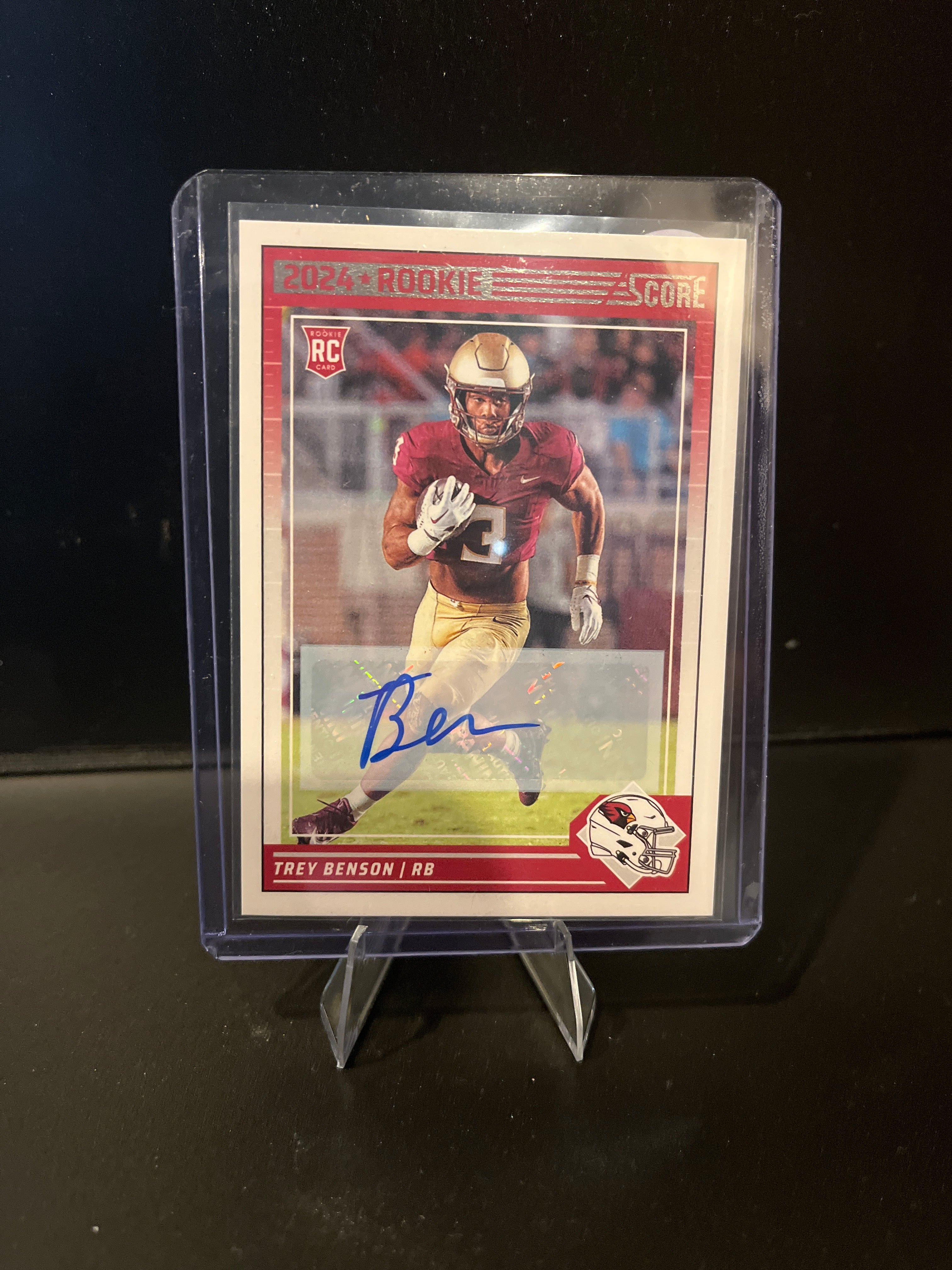 2024 Score Football Trey Benson Autograph No. 354