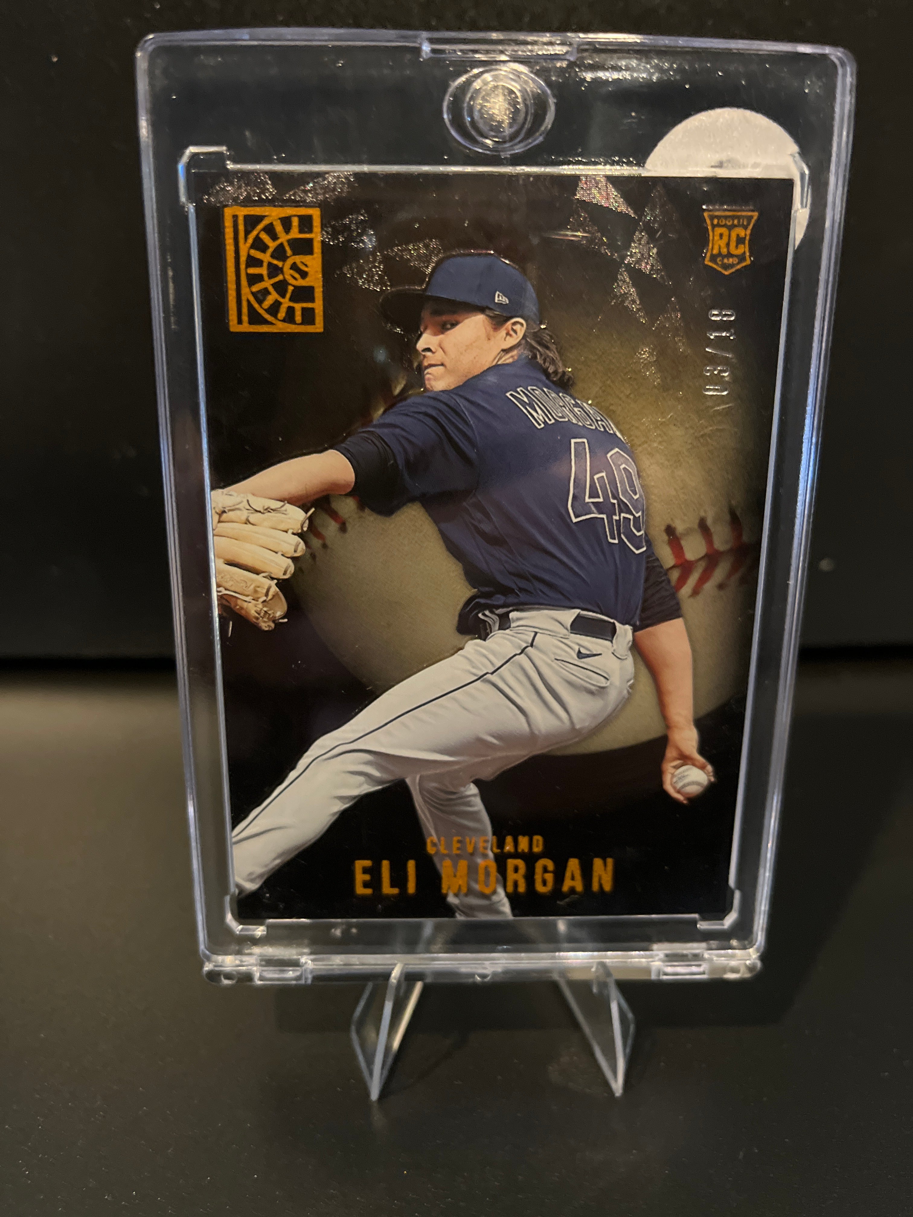 2022 Capstone Baseball Eli Morgan (RC) Platinum No. 131 03/18