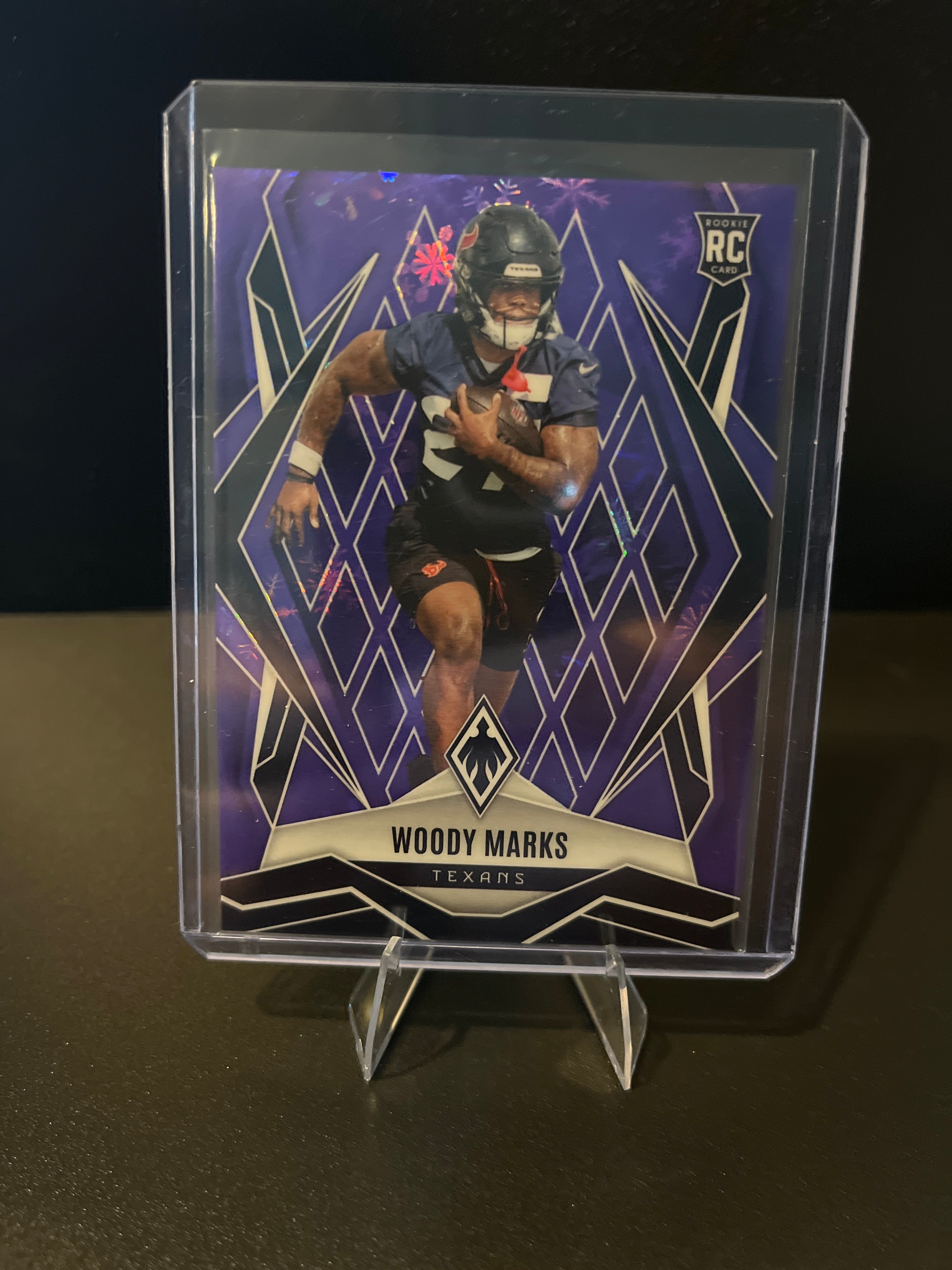 2025 Phoenix Football Woody Marks (RC) Purple Winter No. 236 239/249