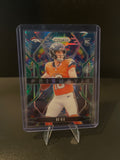 2024 Prizm Football Bo Nix (RC) Prizmatic Green Prizm No. 11