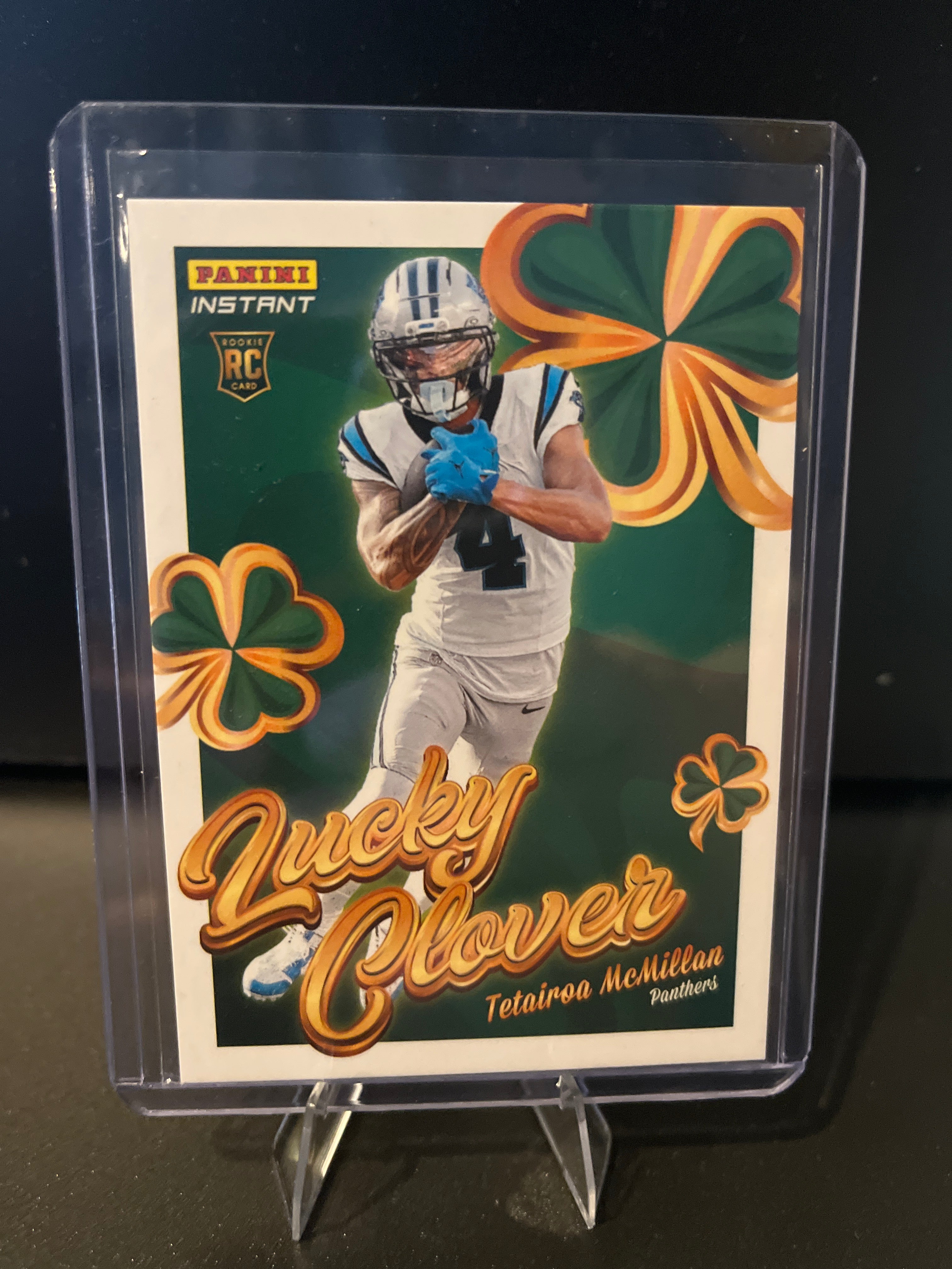 2025 Instant Football Tetairoa McMillan (RC) Lucky Clover No. 17