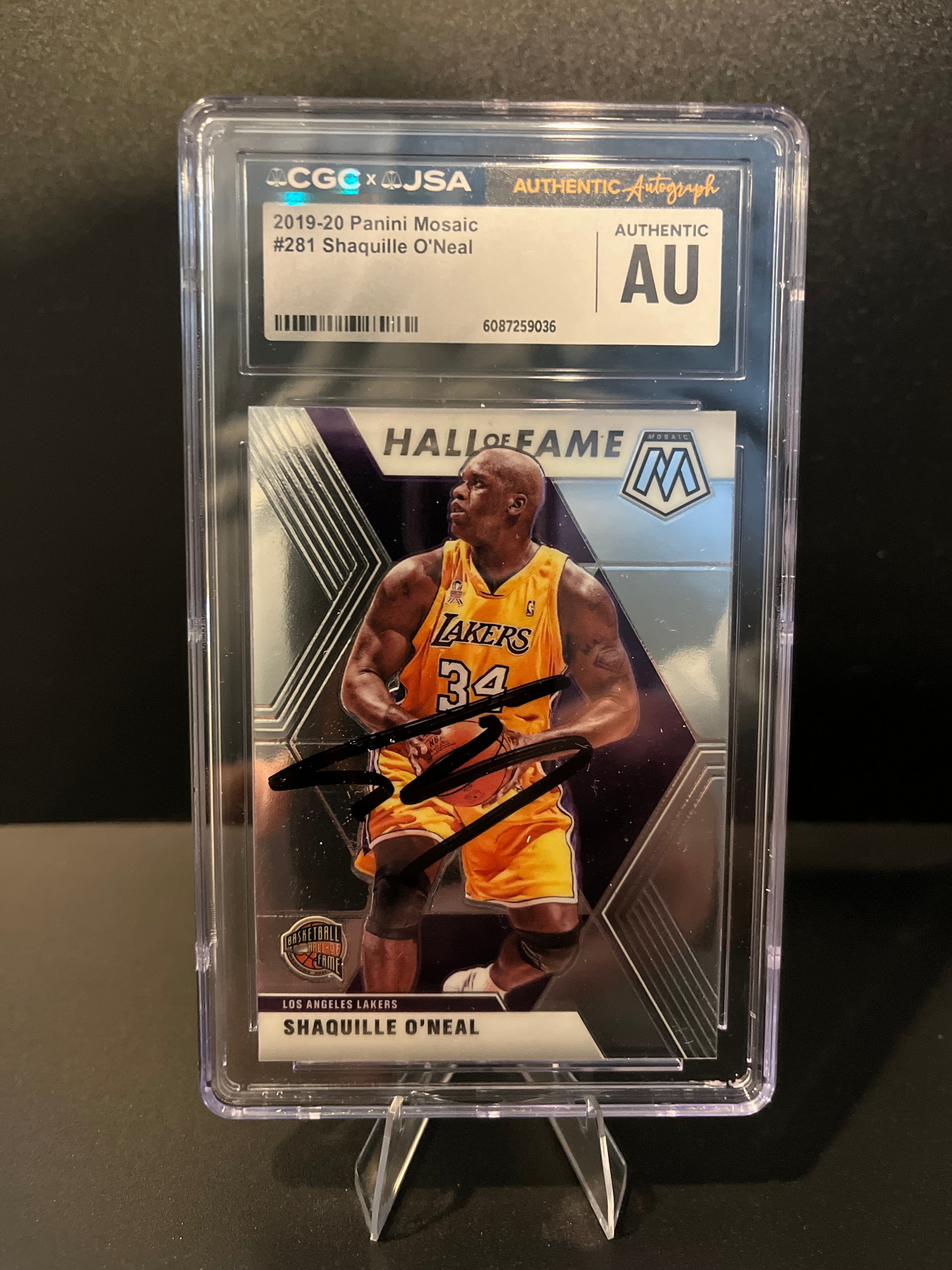 2019-2020 Mosaic Basketball Shaquille O'Neal Hall of Fame