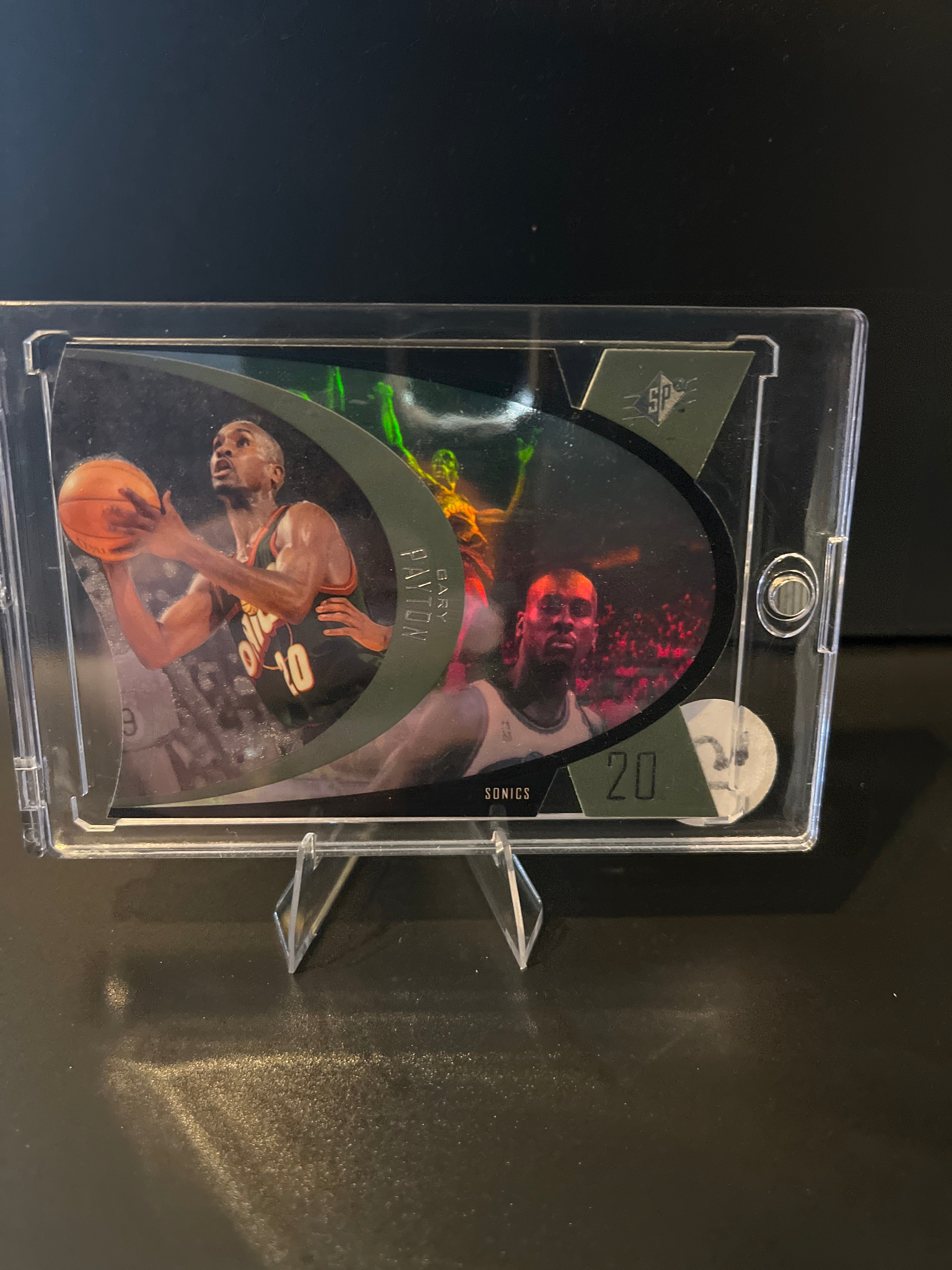 1997 Upper Deck SP Gary Payton Die Cut Holo No. SPX43
