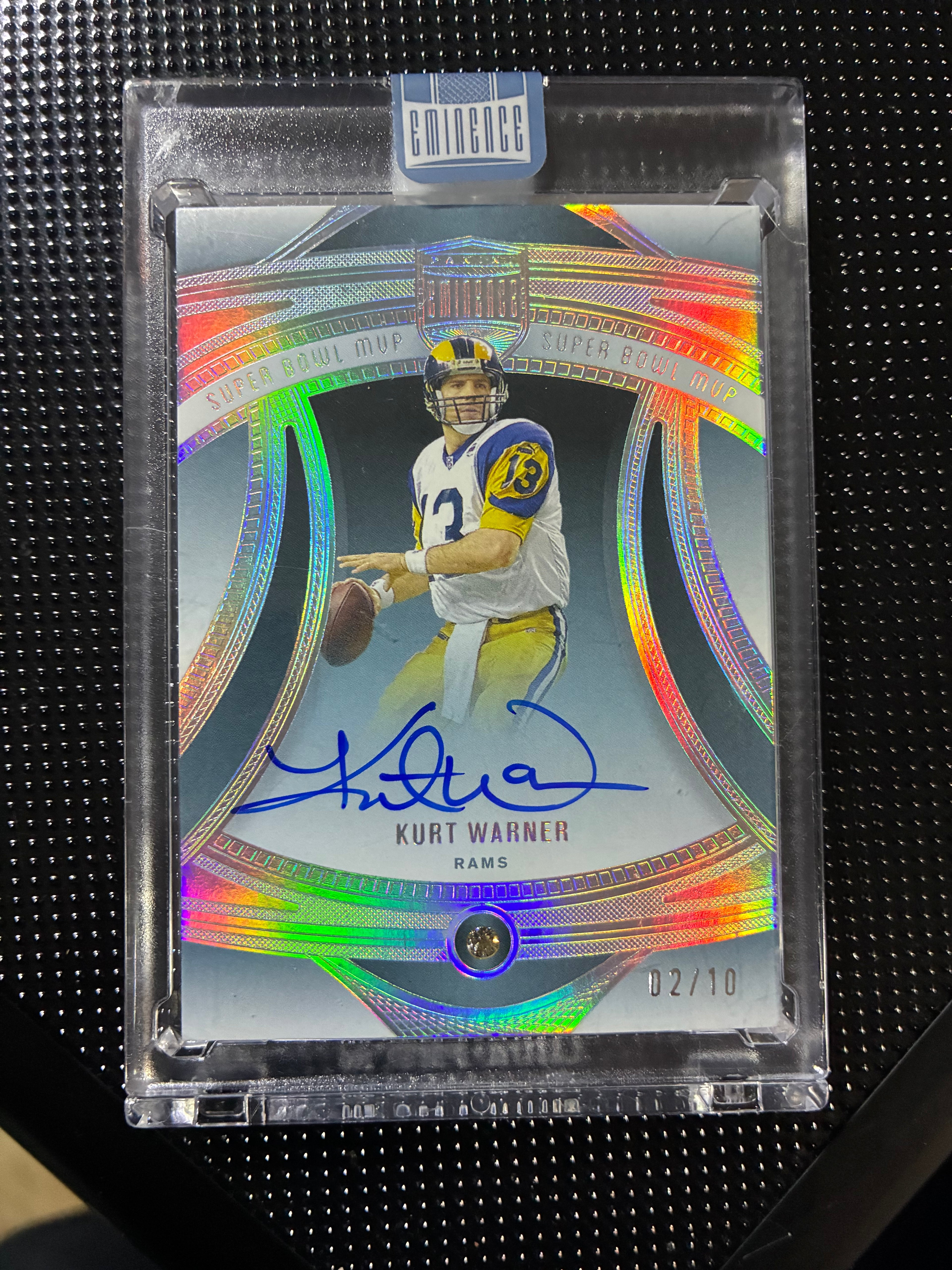 2024 Eminence Football Kurt Warner Super Bowl MVP Diamond Signatures No. MVPDS-KWR 2/10